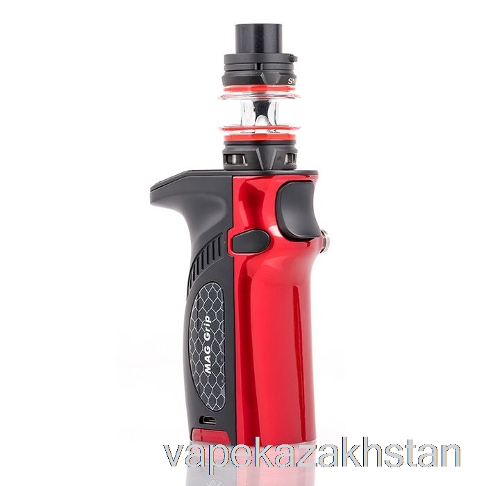 Vape Kazakhstan SMOK MAG Grip 100W & TFV8 Baby V2 Starter Kit Black / Red